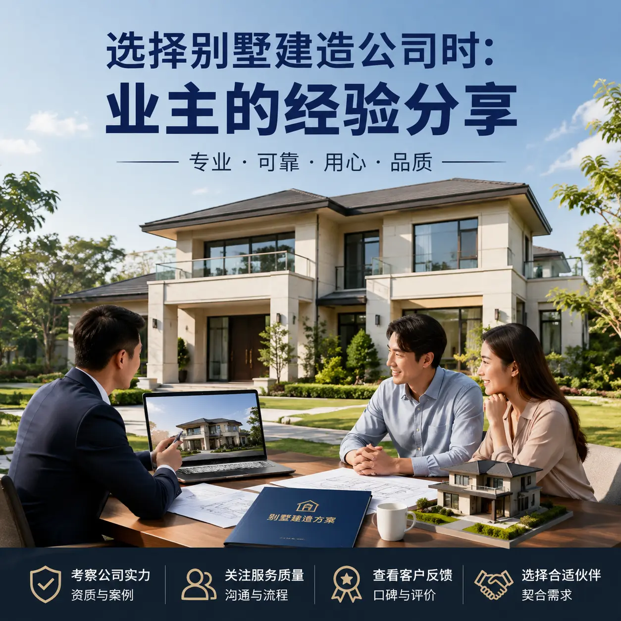 选择别墅建造公司时： 大方 业主的经验分享