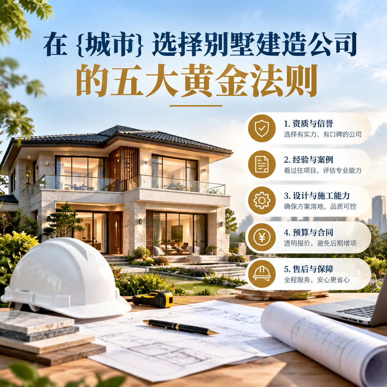 在 大方 选择别墅建造公司的五大黄金法则