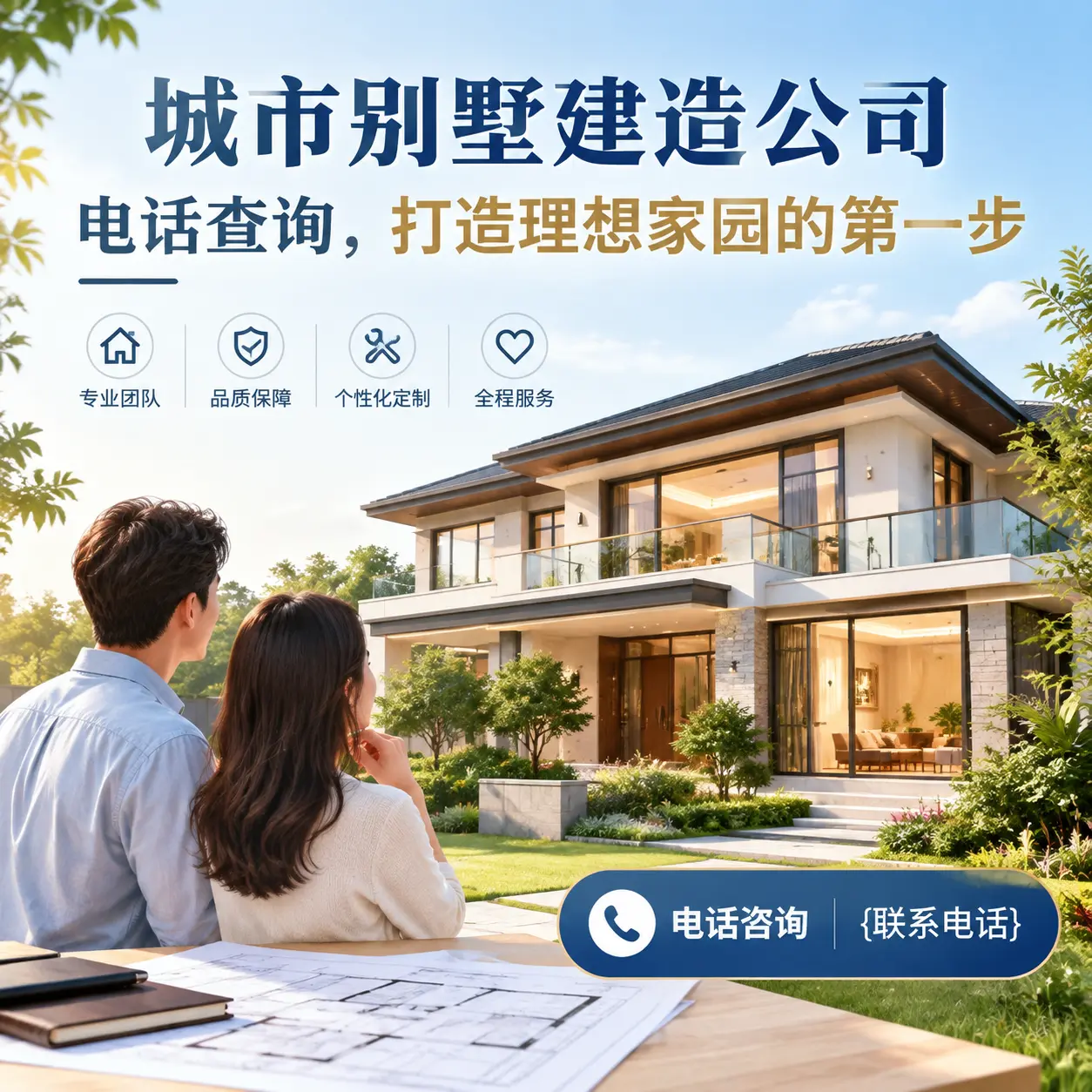 大方别墅建造公司电话查询,打造理想家园的第一步