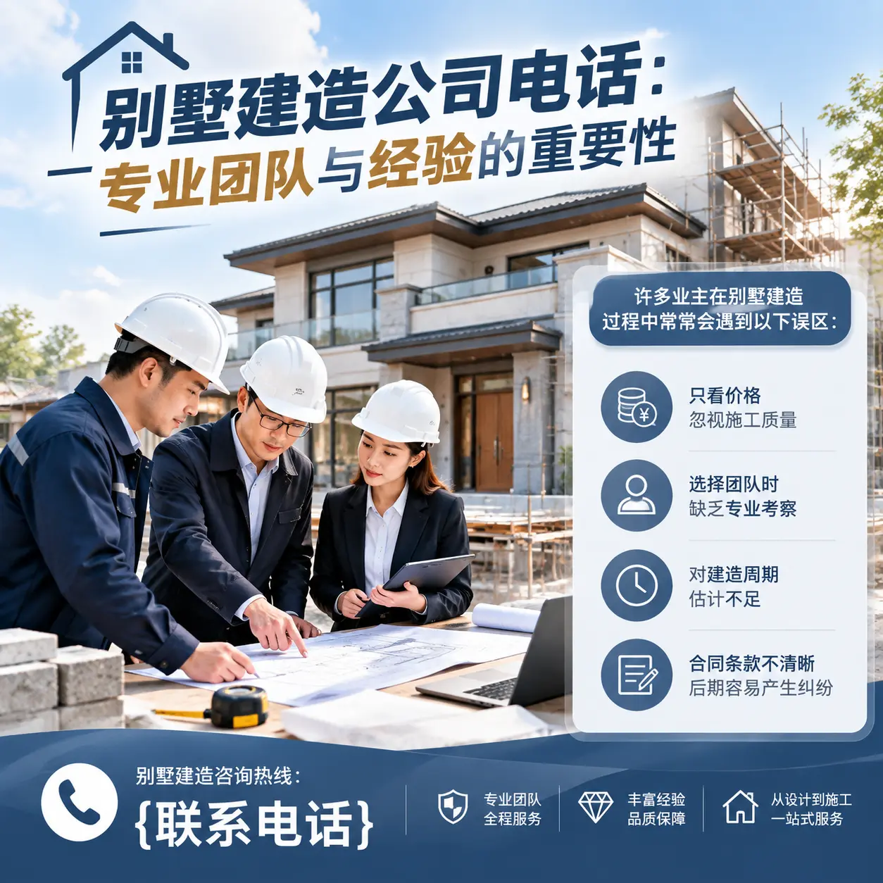 大方别墅建造公司电话:专业团队与经验的重要性