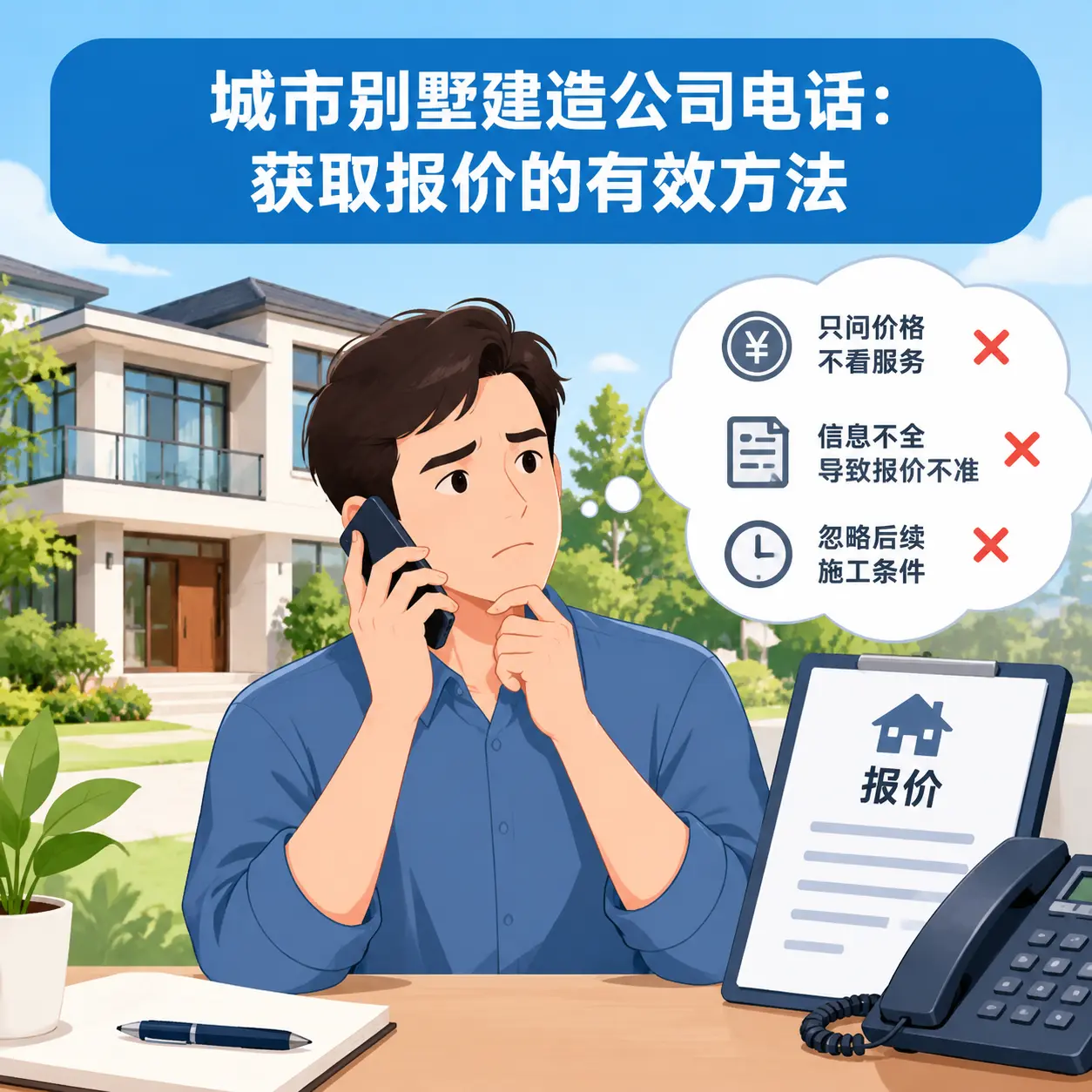 大方别墅建造公司电话:获取报价的有效方法